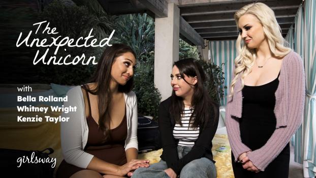 girlsway 2023 12 10 kenzie taylor, whitney wright and bella rolland – the unexpected unicorn