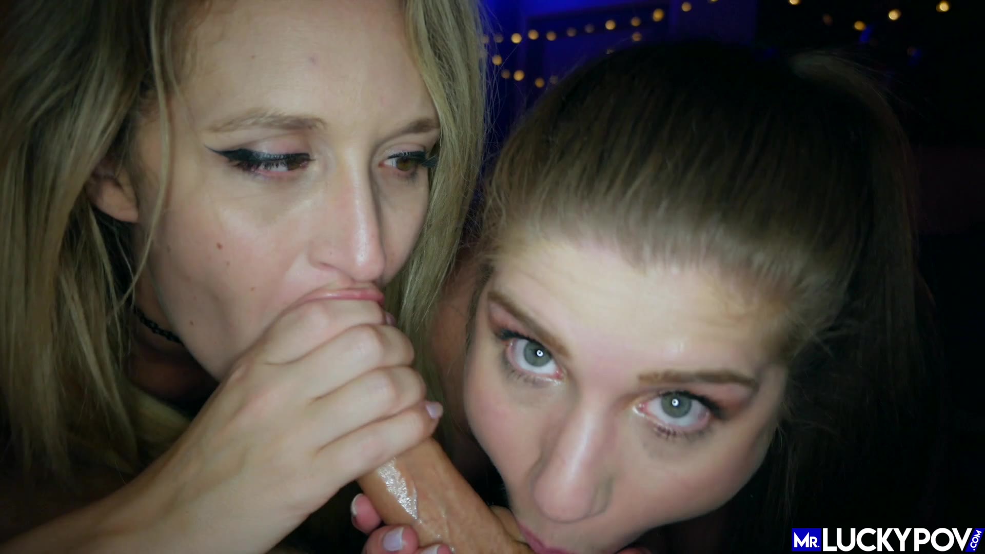 alex chance and ginger banks blonde and brunette