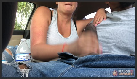 majorhotwife 25 04 11 russian goddess hotwife handjob in the car