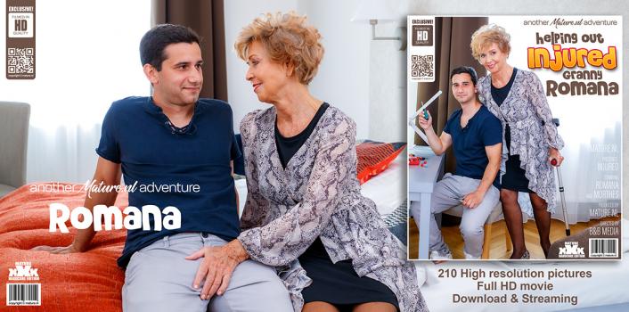 maturenl 2022 10 22 romana – injured granny romana needs help from her pussy loving horny toyboy