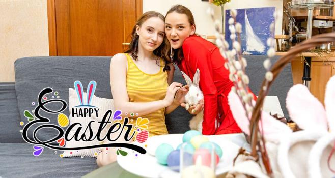 clubsweethearts 24 03 31 erika mori and olivia trunk easter lesbian lovers