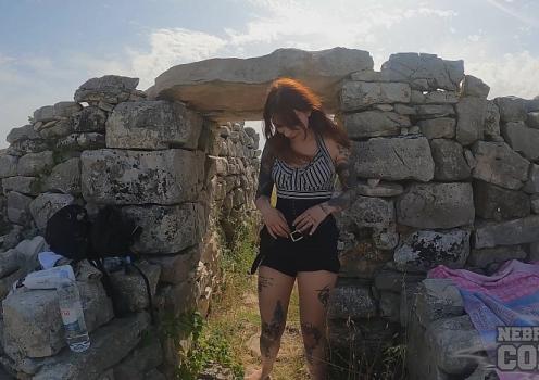 nebraskacoeds 24 05 09 cheri cheri masturbating outdoors in a popular tourist ancient ruins while on vacation