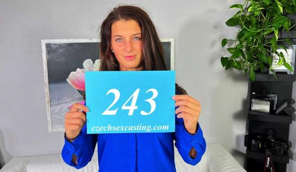 czechsexcasting e243 juliia – novice brunette darling shows off in casting czech