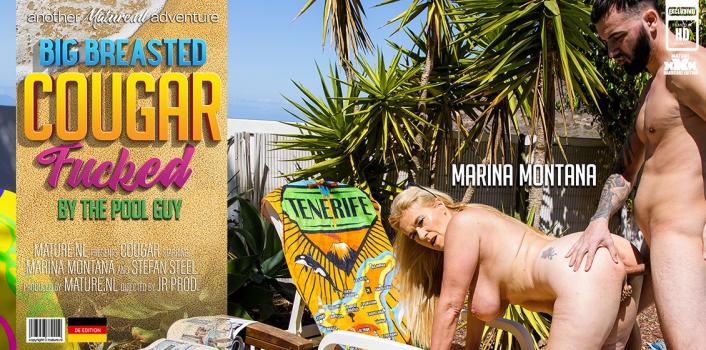 maturenl 23 01 31 marina montana – big breasted cougar marina montana gets fucked at the poolside under the hot sun