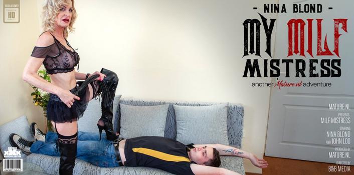 maturenl – nina blond – this toyboy gets it from milf mistress nina blond