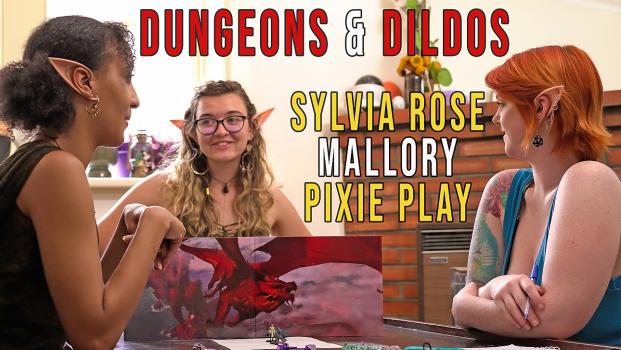 girlsoutwest 09 04 2023 pixie play sylvia rose and mallory dungeons and dildos