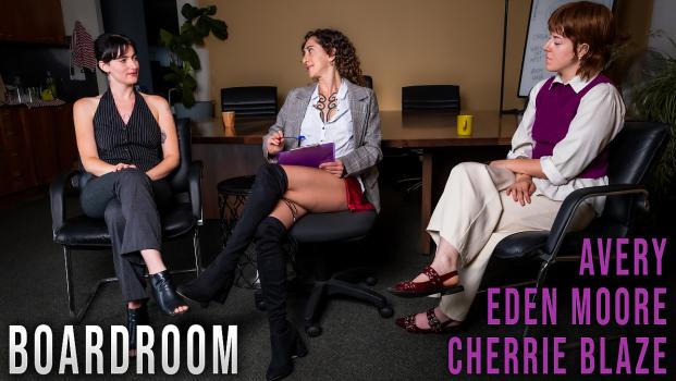 girlsoutwest 24 12 22 avery cherrie blaze and eden moore boardroom