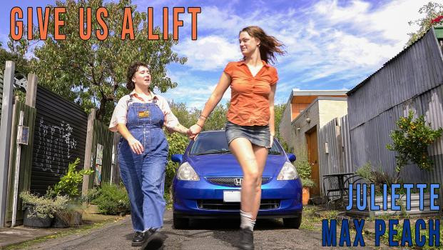 girlsoutwest 17 06 2023 juliette and max peach give us a lift
