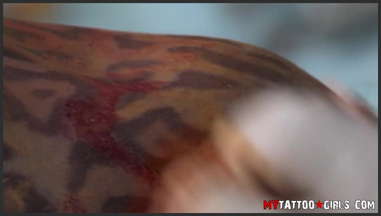 18 01 19 satine phoenix neck tattoo while tied up