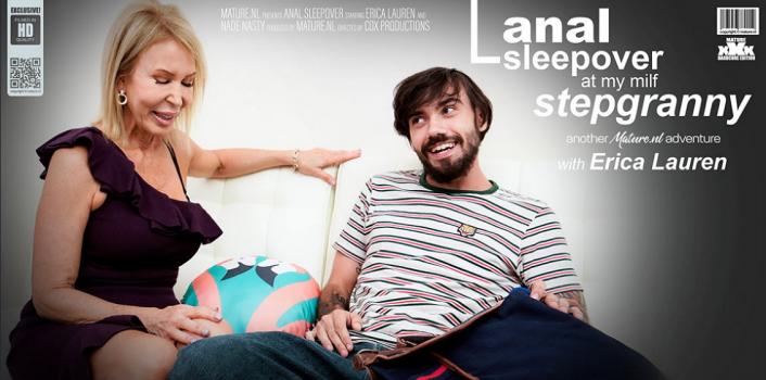 maturenl 2022 11 05 erica lauren – a sleepover at milf stepgranny erica lauren turns into a hard fuckfest