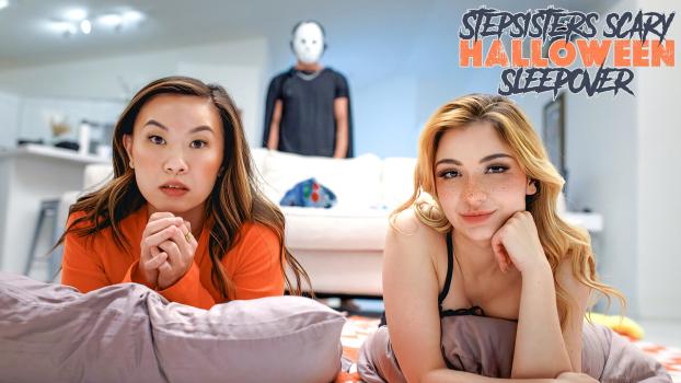 StepSiblingsCaught 25 10 11 Demi Hawks And Kimmy Kimm Stepsisters Scary Halloween Sleepover
