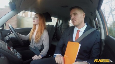 FakeDrivingSchool 2017 11 17 Cheeky Redhead Fails on Purpose