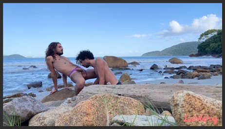 E1834 Alexandre And Luis Rock Hard Beach