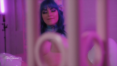 Kitten Takes HUGE Toy in Dungeon