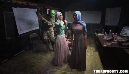 TourOfBooty Sophia Leone Gina Valentina Sneaking In The Base 2018