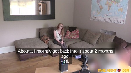 FakeAgentUK 2016 08 10 Unexpected Creampie for Sexy Redhead