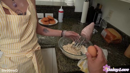 Baking for the bake sale got me fucked on the counter